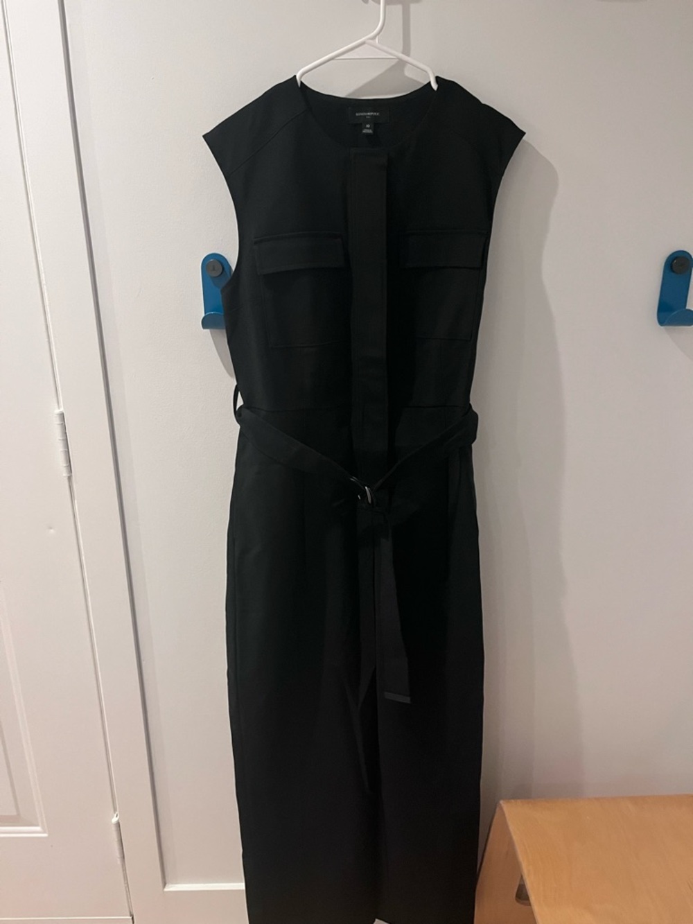 Banana Republic Utility Sateen Jumpsuit, Black 10 - Picture 5 of 9